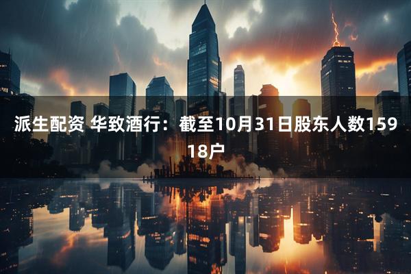 派生配资 华致酒行：截至10月31日股东人数15918户