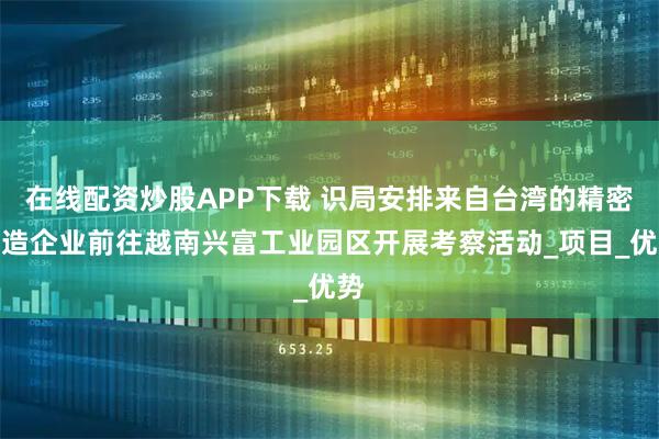 在线配资炒股APP下载 识局安排来自台湾的精密制造企业前往越南兴富工业园区开展考察活动_项目_优势